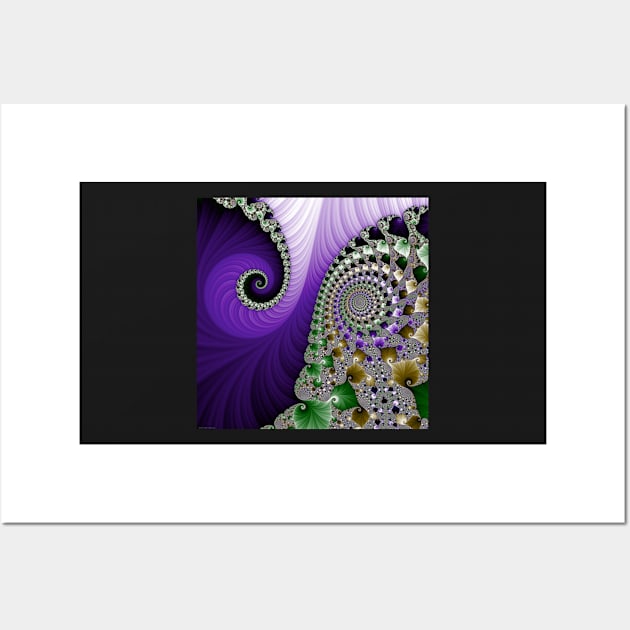 Fabulous Fractals  |  Purple Feathers Wall Art by machare